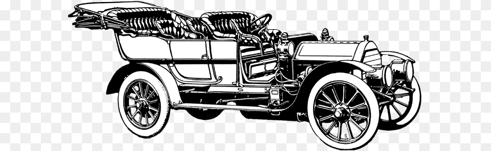 Oldtimer Bw Illustration, Antique Car, Car, Model T, Transportation Png