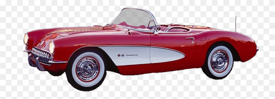 Oldtimer Red White, Car, Vehicle, Transportation, Convertible Png Image