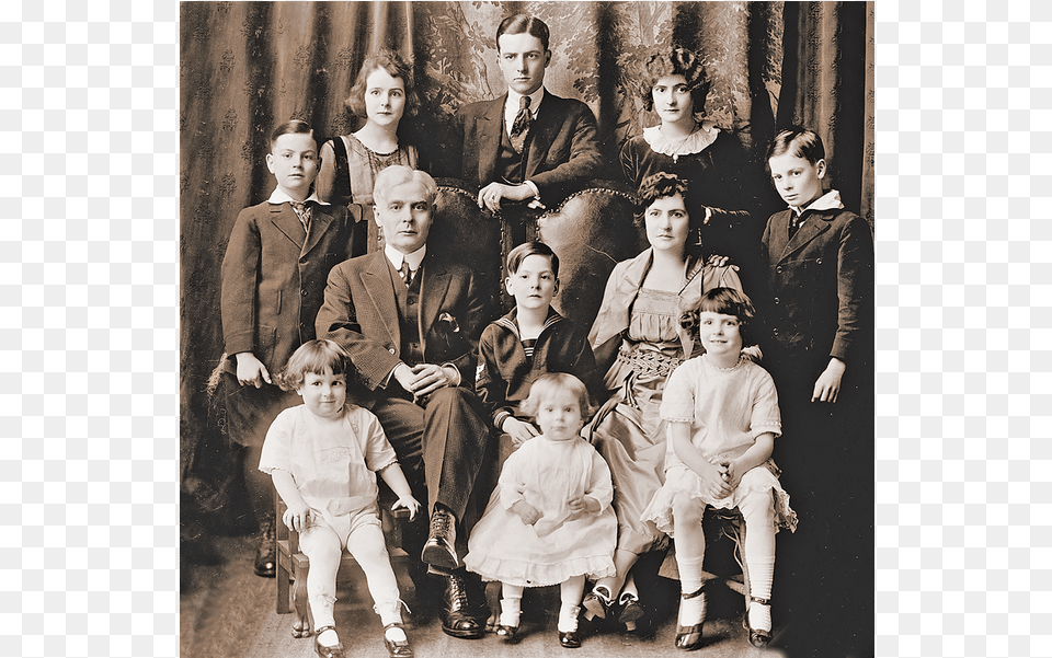 Ole Hanson Second From Right Moosing It With Teddy Family, Baby, People, Person, Man Free Png