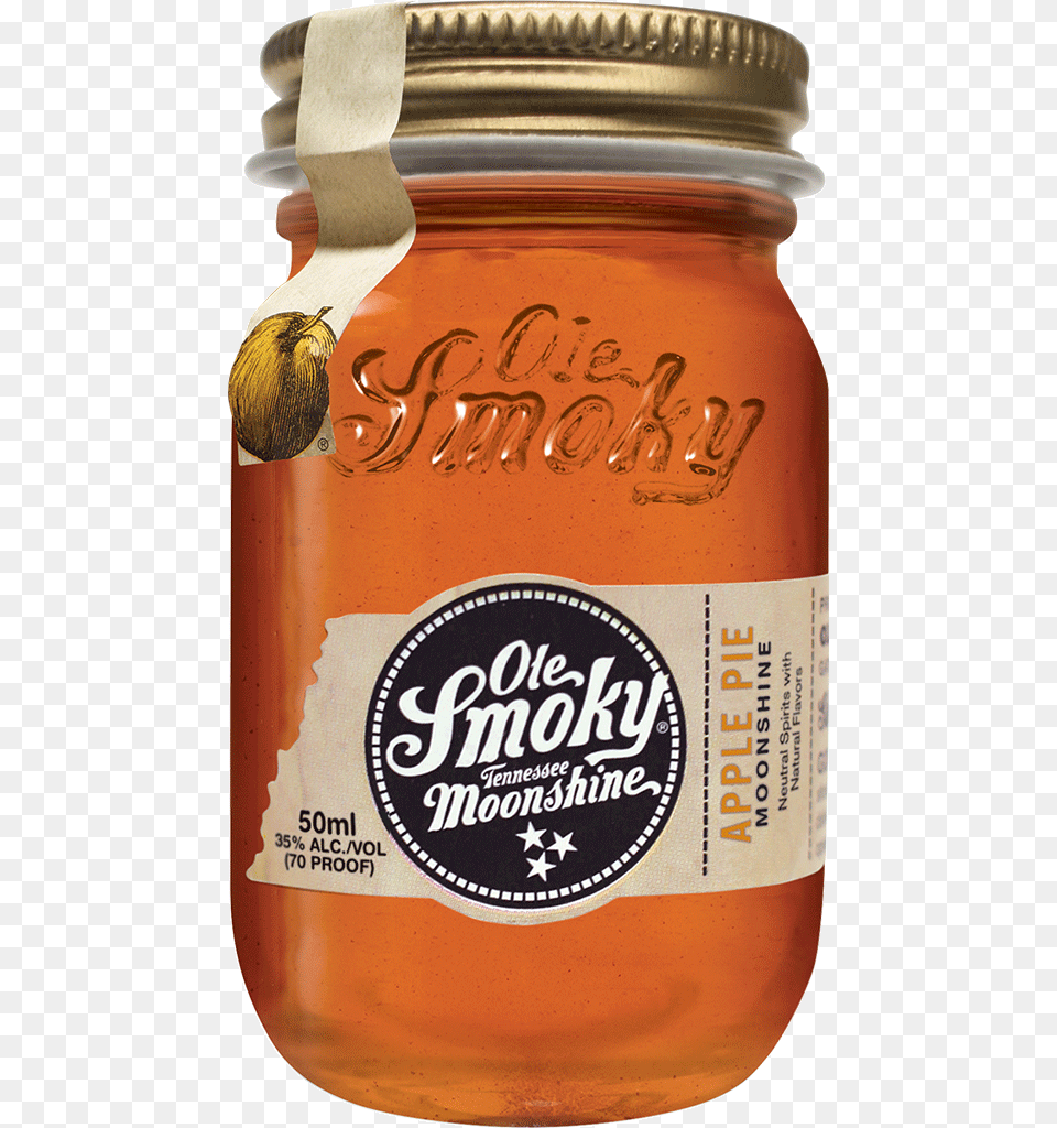 Ole Smoky Tennessee Apple Pie Moonshine Ole Smoky Moonshine Peach, Jar, Alcohol, Beer, Beverage Png Image