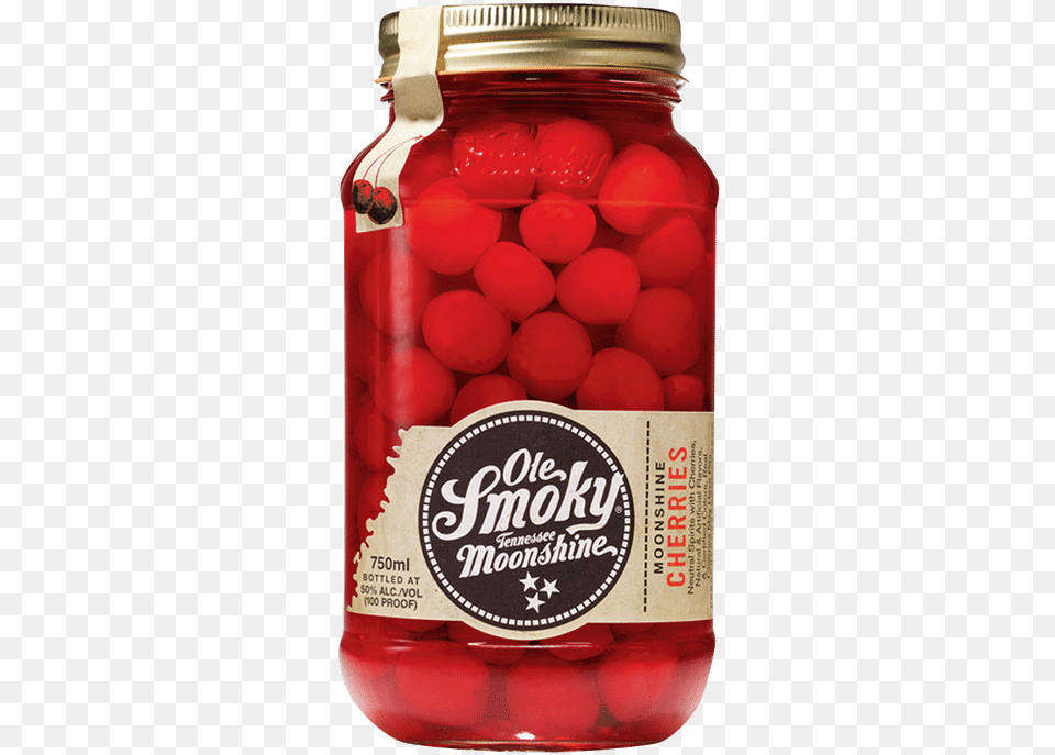 Ole Smoky Tennessee Moonshine Cherries Ole Smoky Moonshine Cherries, Jar, Food, Fruit, Plant Png