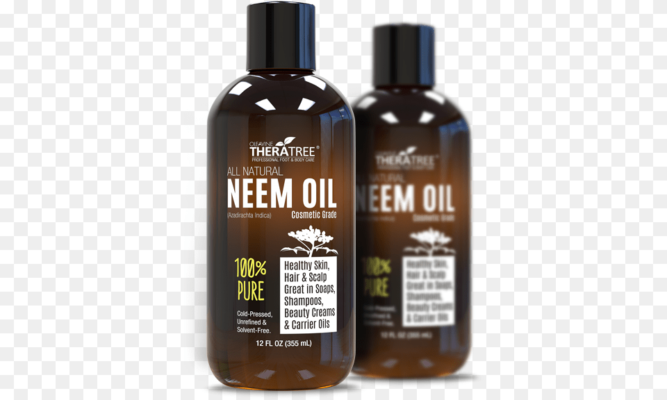 Oleavine Theratree Neem Oil All Natural Neem Oil, Bottle, Cosmetics, Perfume, Shampoo Free Png