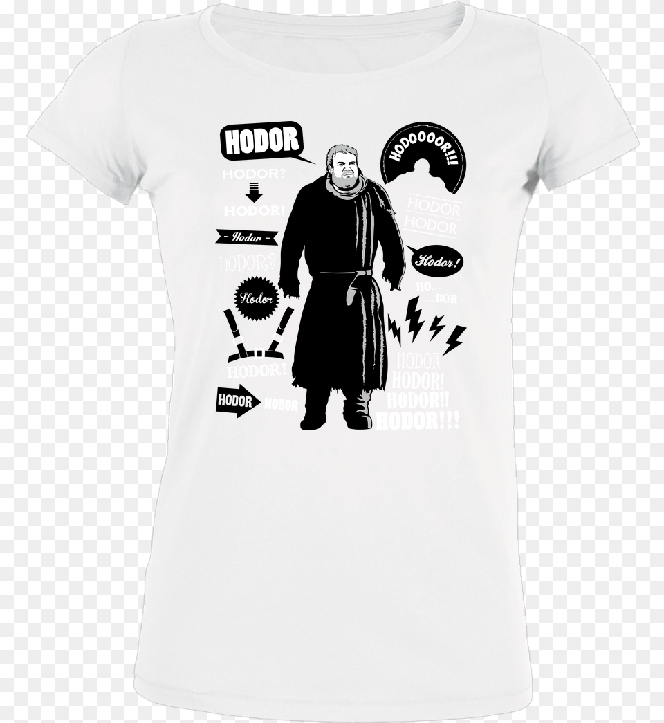 Olipopart Hodor Quotes T Shirt Stella Loves Girlie, Clothing, T-shirt, Adult, Male Png Image