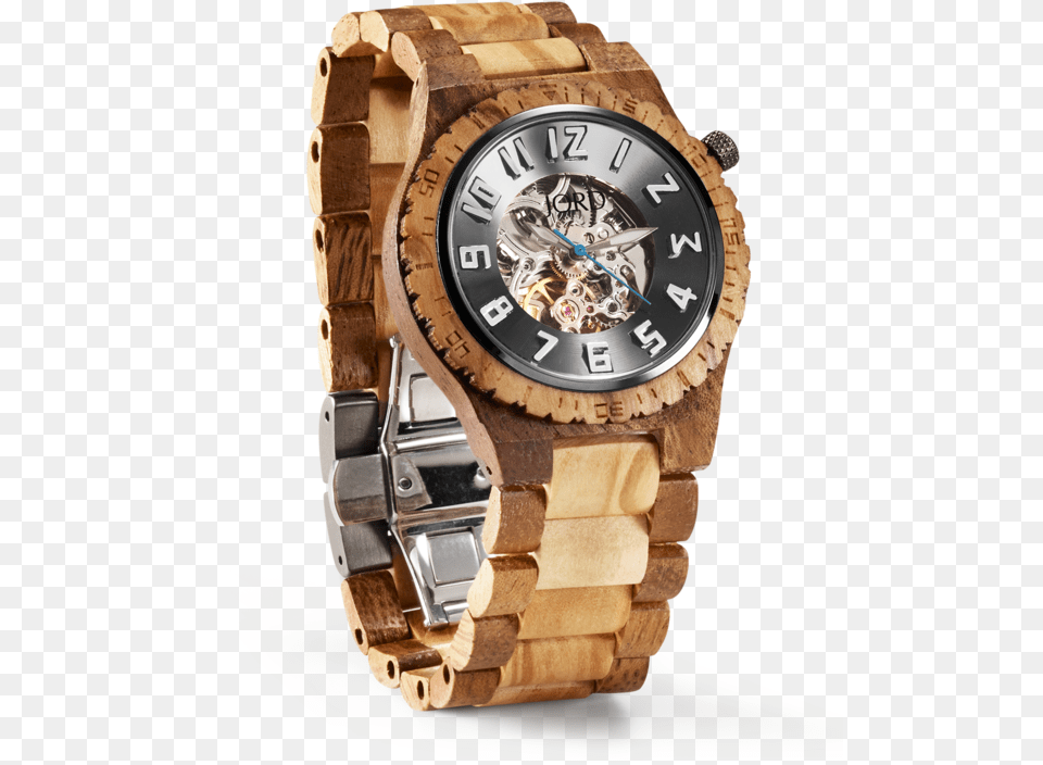 Olive Amp Acacia Ik Colouring Wooden Watch, Arm, Body Part, Person, Wristwatch Free Png Download