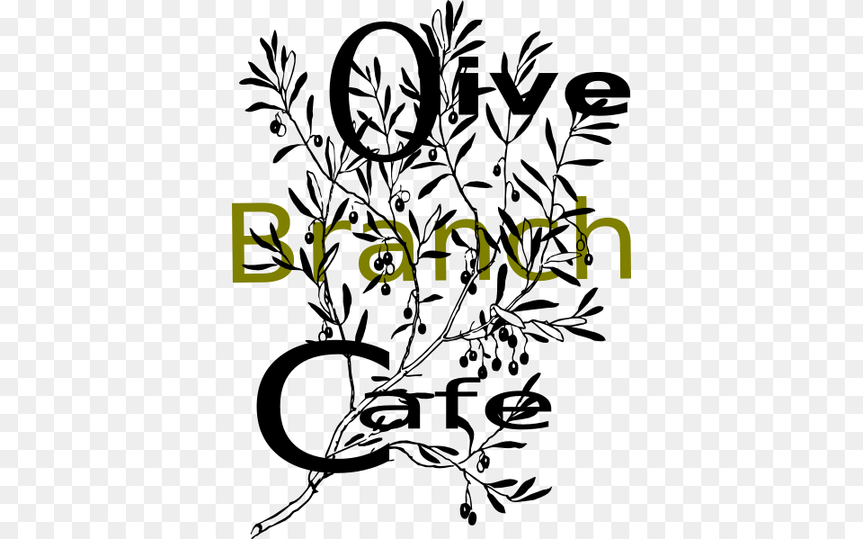 Olive Branch Cafe Clip Art, Plant, Pattern, Herbs, Herbal Free Png