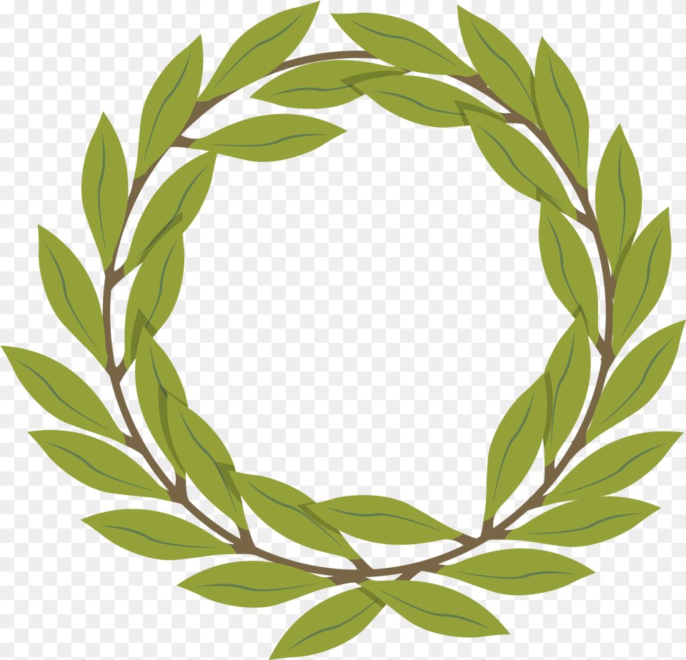 Olive Branch Decoration Download Vector Olive Branch, Green, Leaf, Plant, Wreath Png