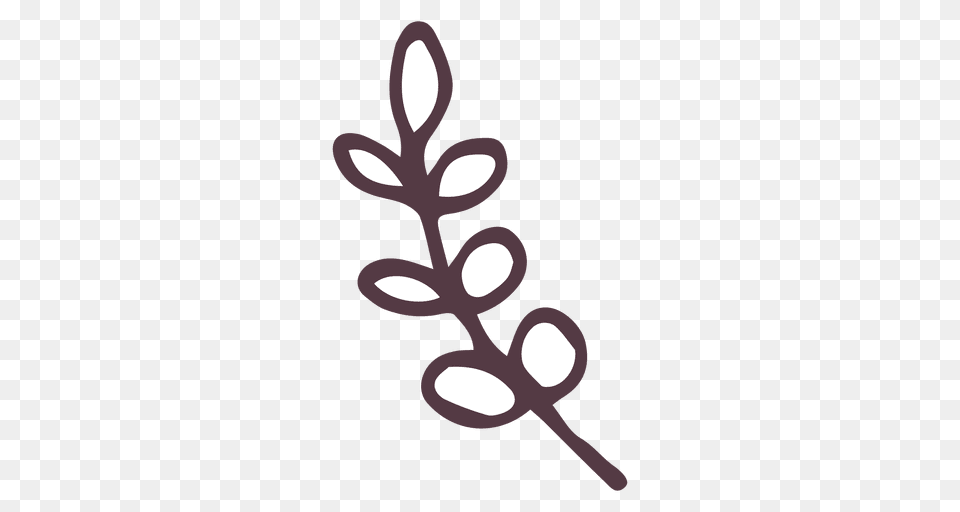 Olive Branch Hand Drawn Icon Illustration, Bud, Flower, Plant, Sprout Png Image