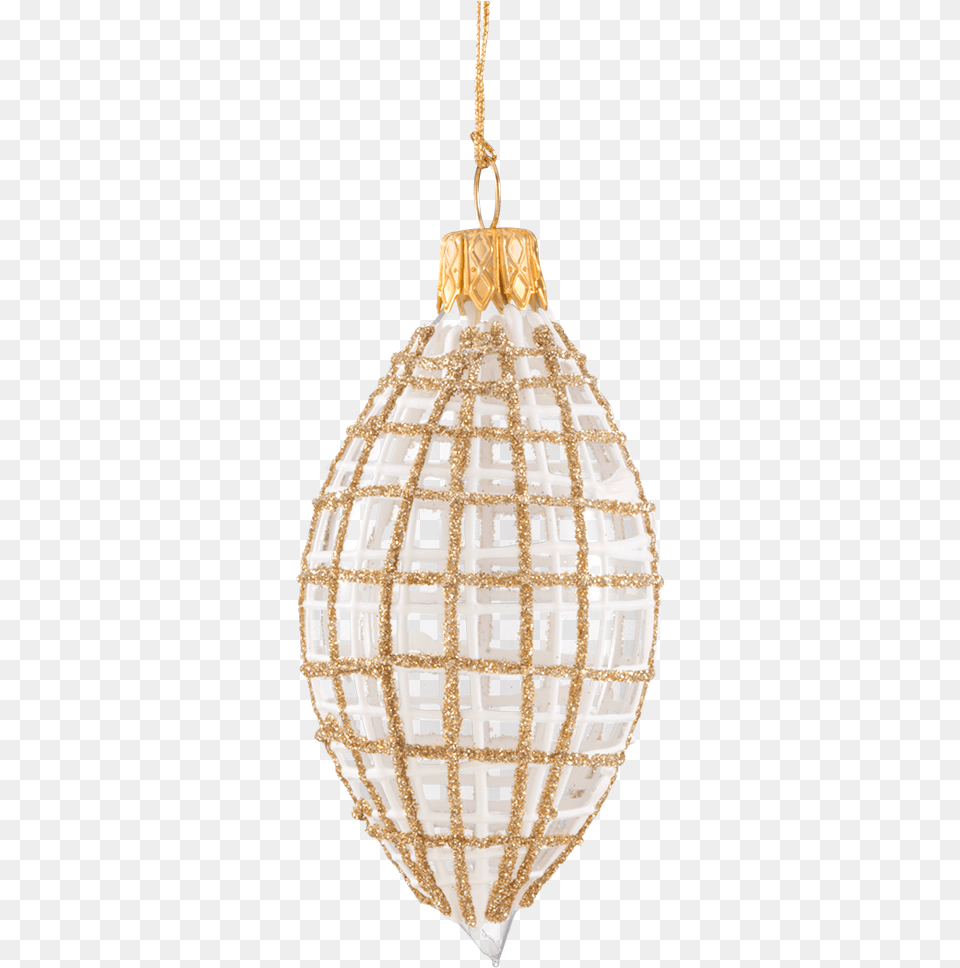 Olive Clear With Glitter Goldwhite Christmas Ornament, Chandelier, Lamp, Accessories Png Image