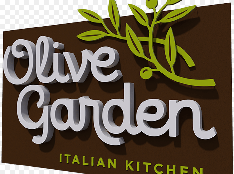 Olive Garden Allen Industries Calligraphy, Herbal, Herbs, Plant, Advertisement Free Png