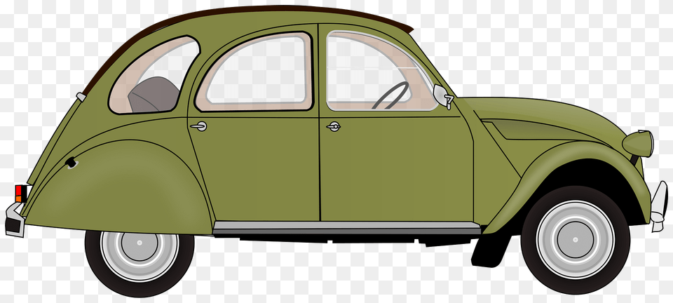 Olive Green Volkswagen Beetle Clipart, Wheel, Machine, Car, Vehicle Free Png Download