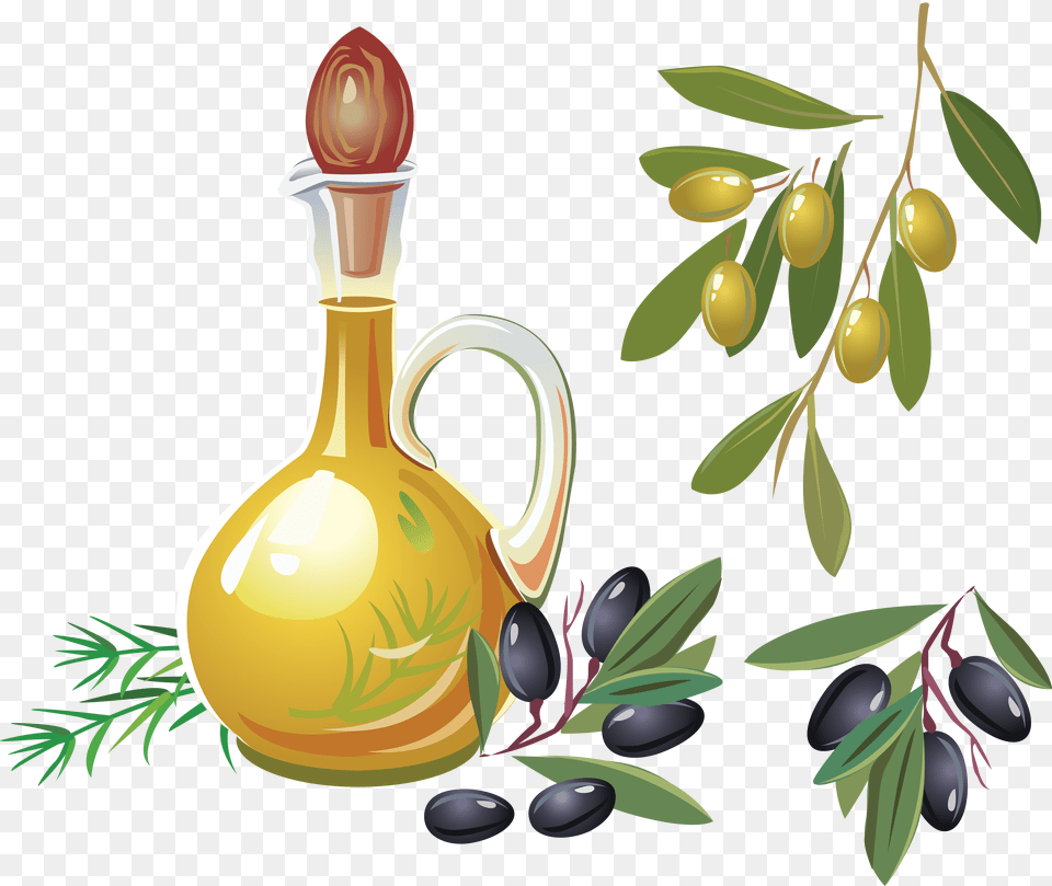 Olive Oil, Herbal, Herbs, Plant, Jug Free Png Download