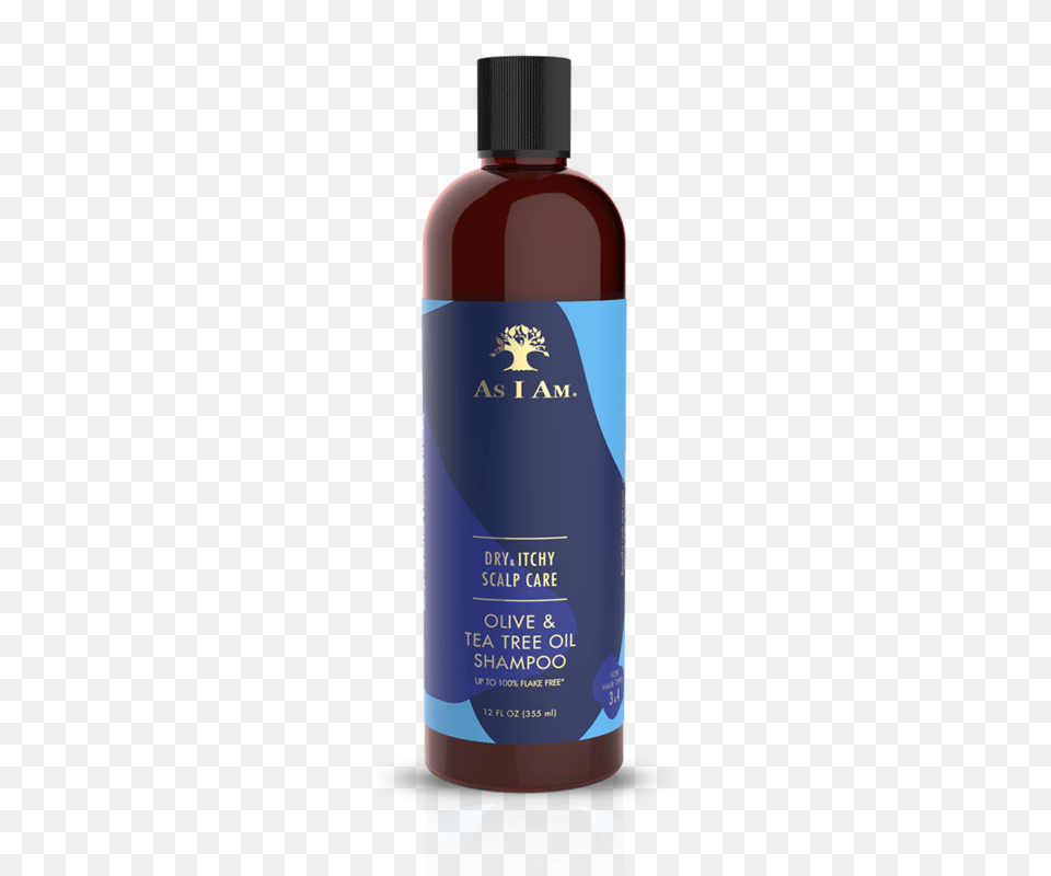 Olive Tea Tree Oil Shampoo As I Am, Bottle, Lotion, Cosmetics, Perfume Png Image