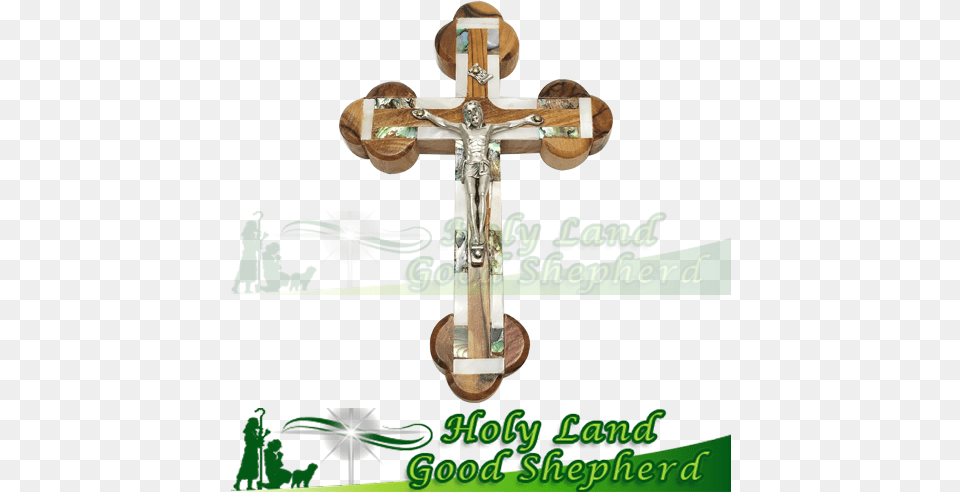 Olive Wood Cross Mother Of Pearl Mother Of Pearl The Holy Land, Symbol, Crucifix Free Transparent Png