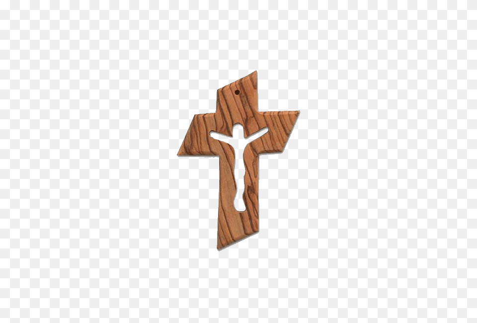 Olive Wood Cut Out Crucifix, Cross, Symbol Free Png Download