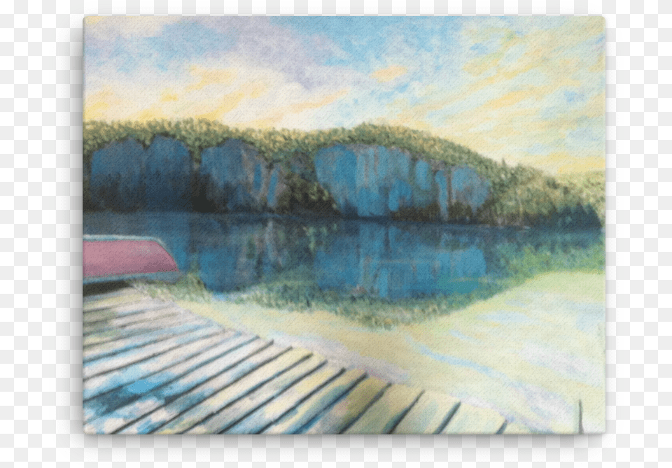 Oliver Lake Print On Canvas Oliver Lake, Art, Water, Painting, Waterfront Free Png