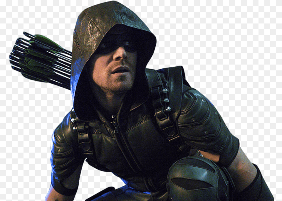 Oliver Queen, Glove, Clothing, Male, Jacket Png Image