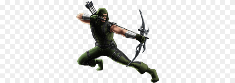 Oliver Queen Green Arrowtoutifrutti Marvel Avengers Green Arrow Dc, Archer, Archery, Bow, Person Free Png Download