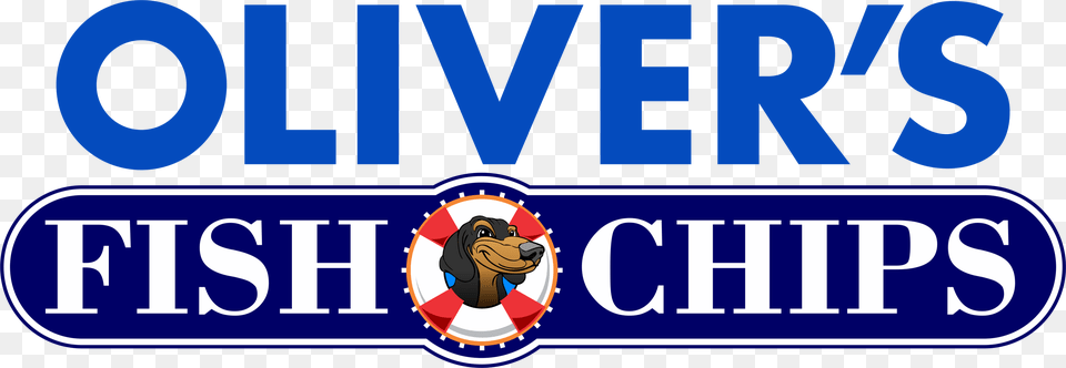 Olivers Fish Amp Chips Crest, Logo, Animal, Canine, Dog Free Transparent Png