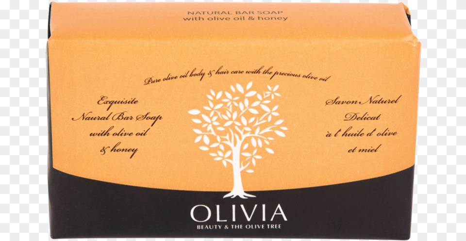 Olivia Natural Bar Soap Olive Oil And Honey Olivia, Book, Publication, Box, Cardboard Png Image