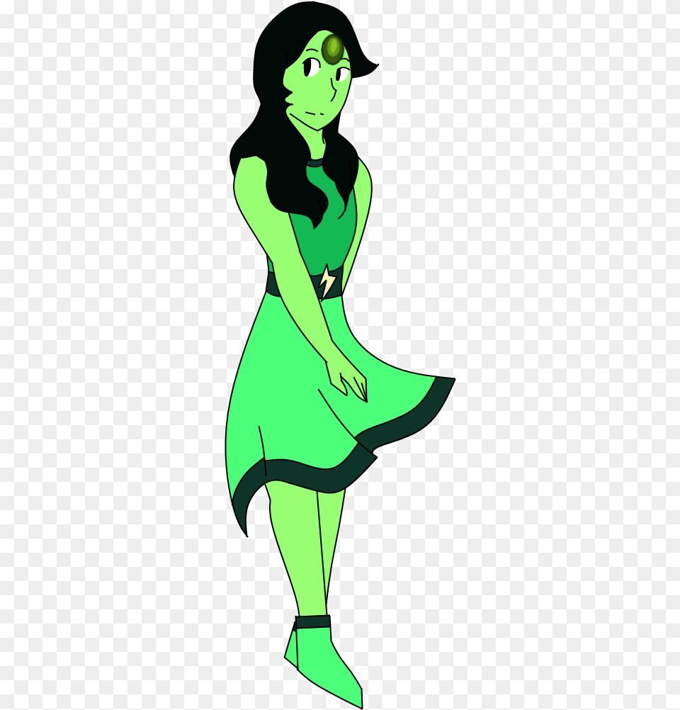 Olivine Ember Steven Universe, Green, Person, Adult, Female Png