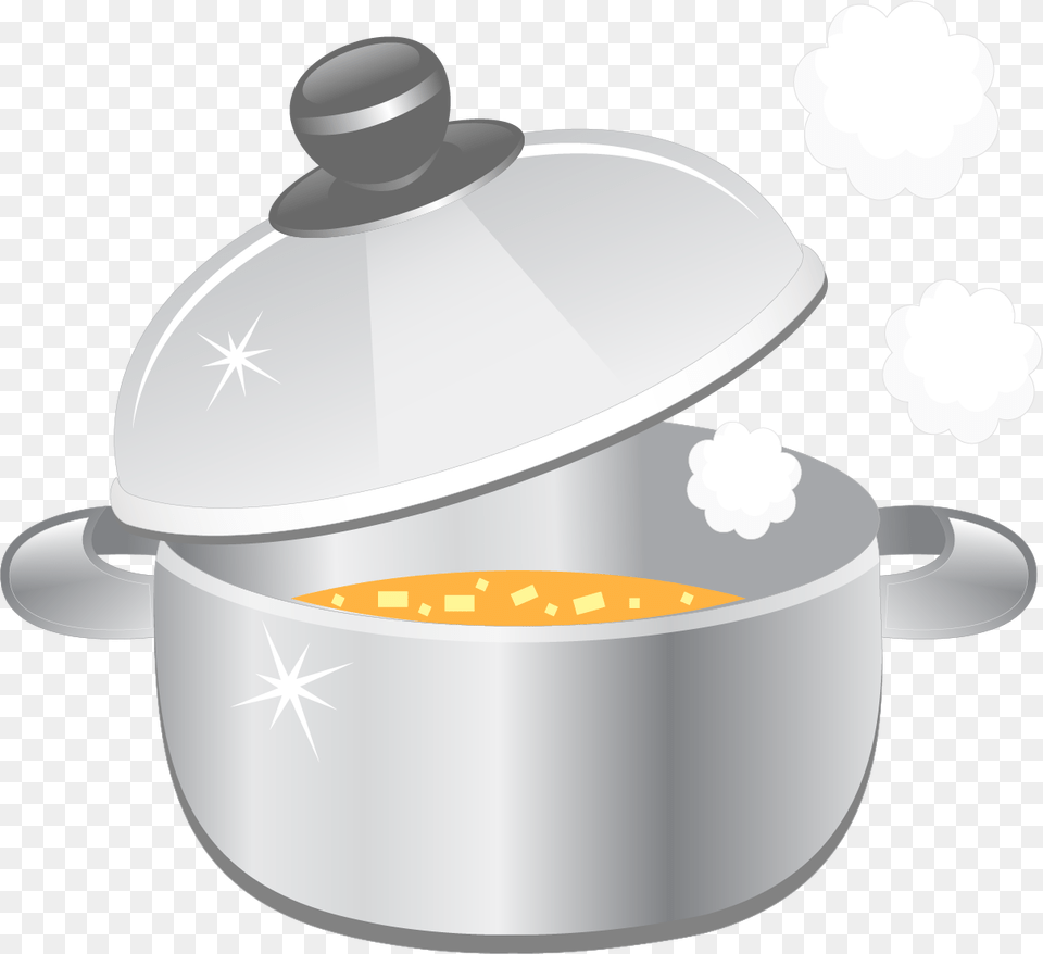 Olla Con Tapa Abierta Dibujo, Meal, Food, Pot, Cookware Free Png Download