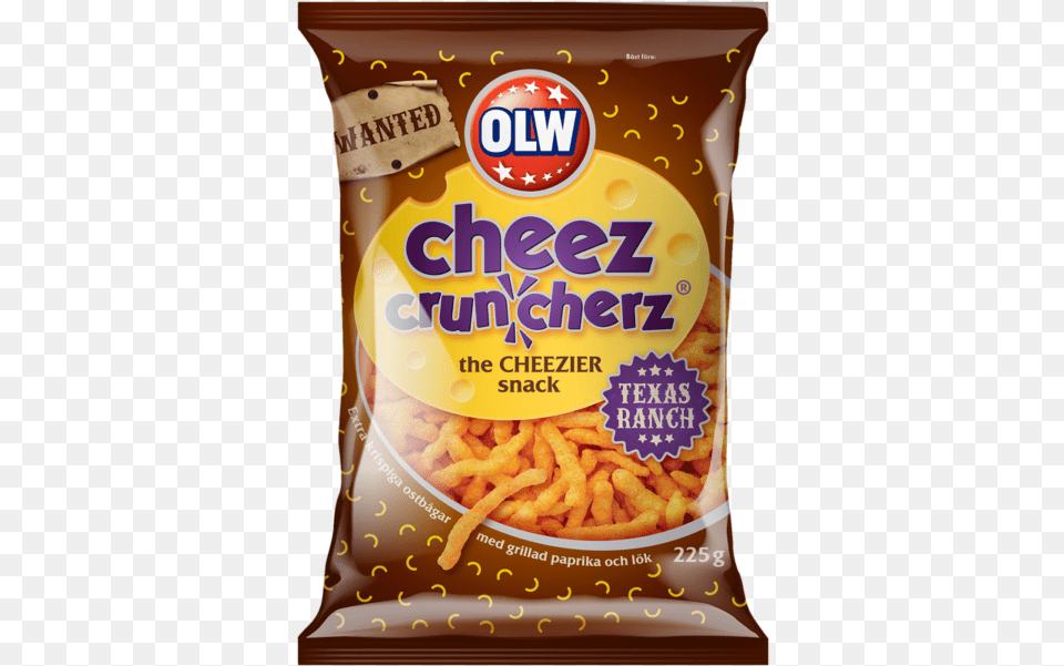 Olw Cheez Cruncherz Texas Ranch Cheez Cruncherz, Food, Snack, Fries Free Png