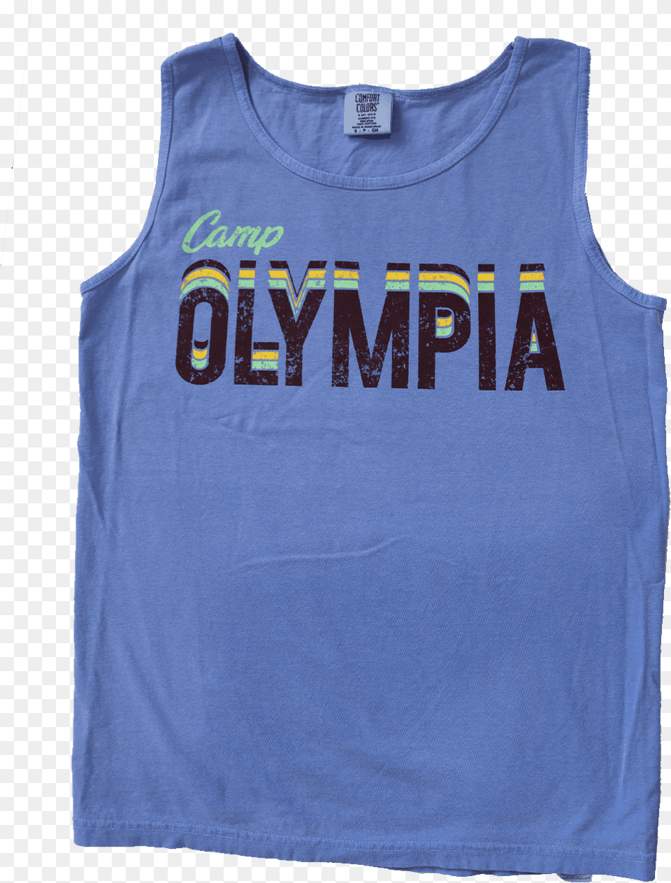 Olympia Repeat Tank Fluorescent Blue Active Tank, Clothing, Tank Top, Shirt Free Png