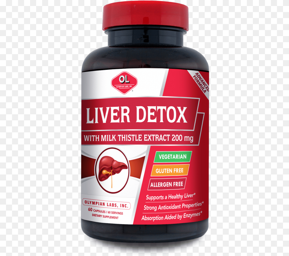 Olympian Labs Liver Detox, Herbal, Herbs, Plant, Bottle Free Transparent Png