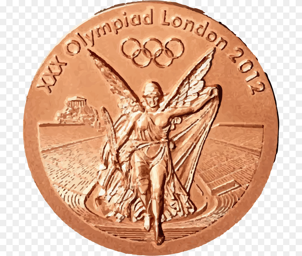 Olympic Bronze Medal Coin, Money Free Png Download