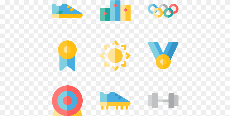 Olympic Games Color Flat Png Image