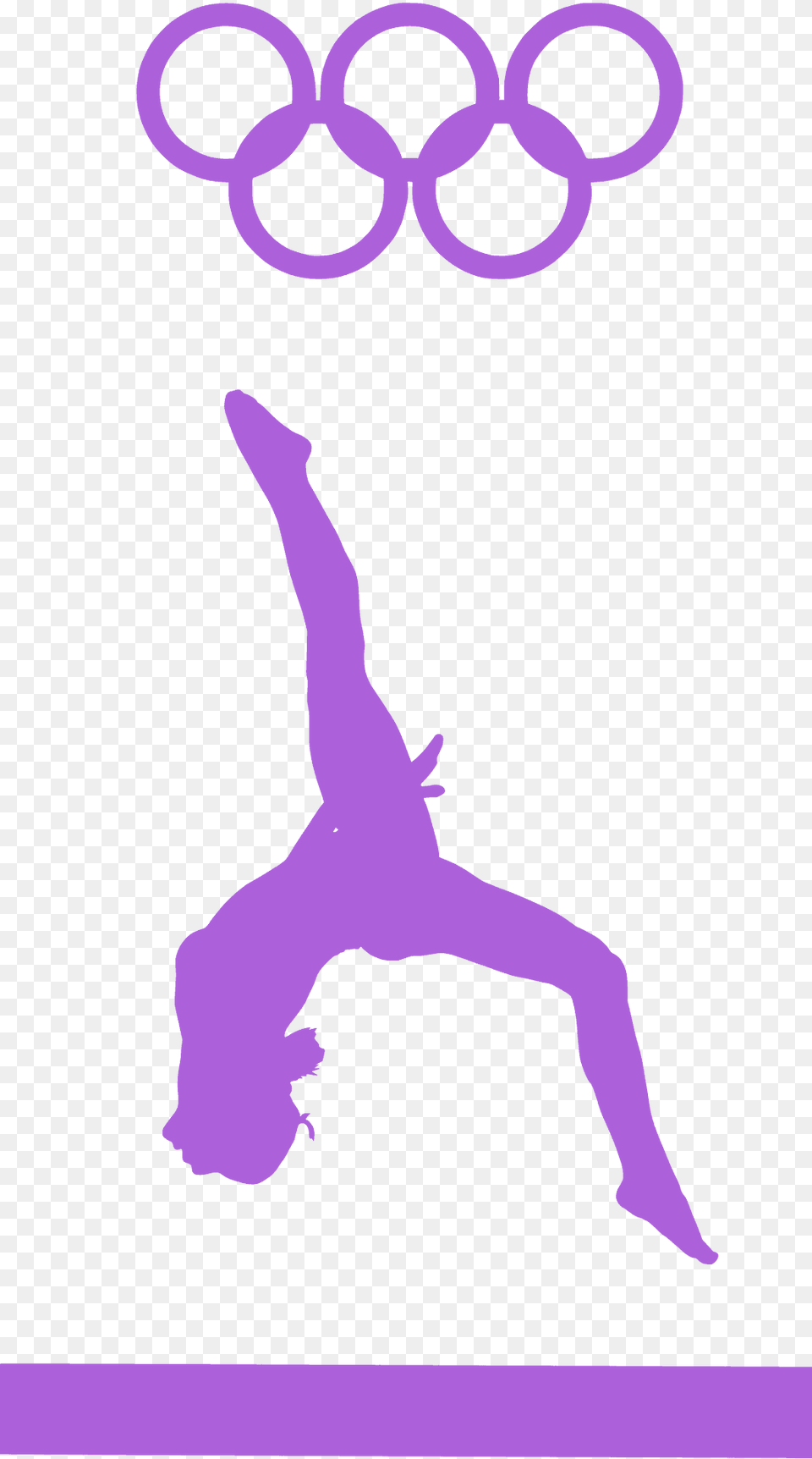 Olympic Gymnastics Silhouette, Person, Acrobatic Free Transparent Png