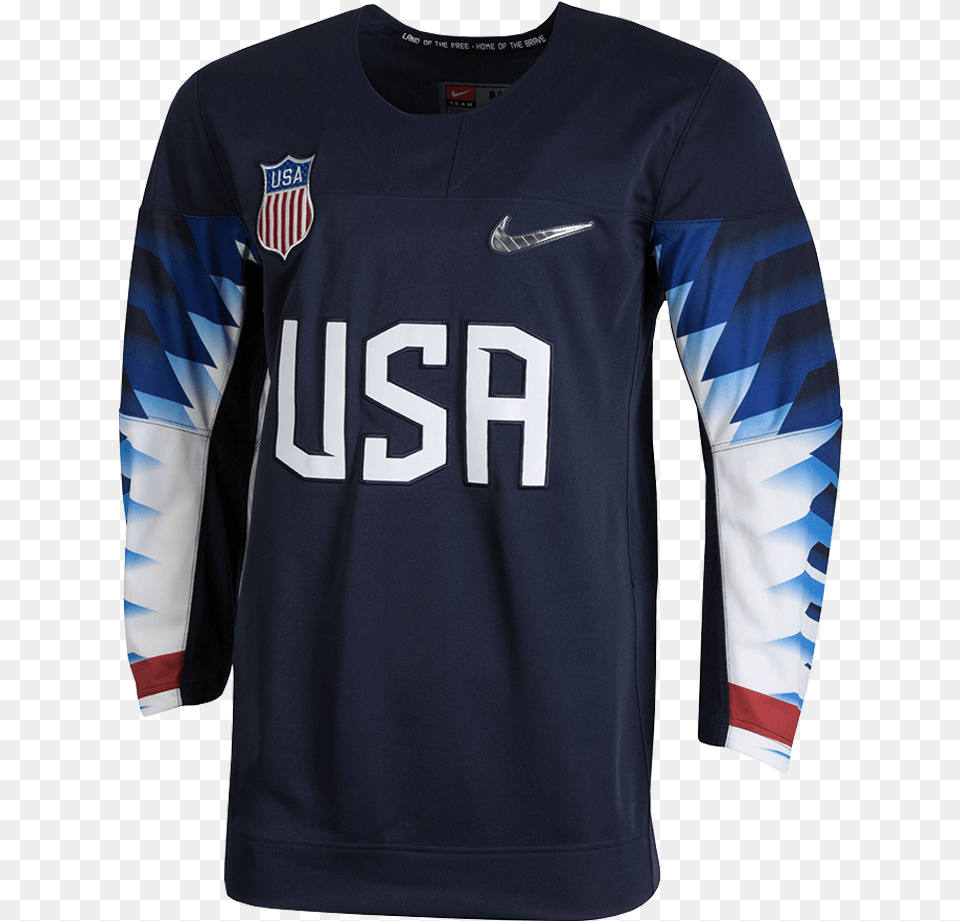 Olympic Hockey Jersey, Clothing, Long Sleeve, Shirt, Sleeve Free Png Download