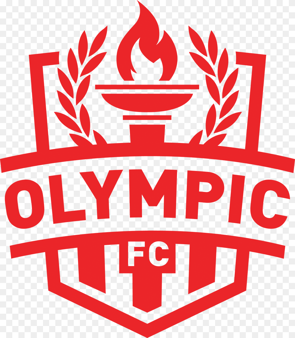 Olympic Logo Red Final Copy Olympic Fc Logo, First Aid, Symbol, Emblem Free Png