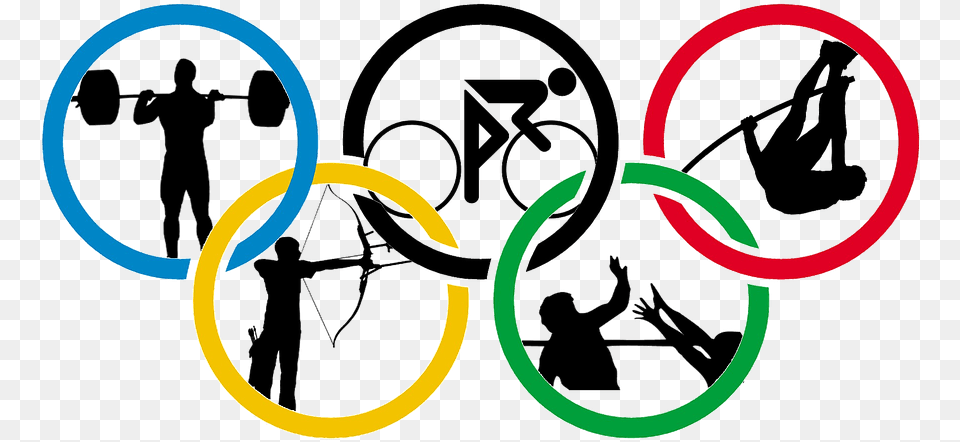 Olympic Logo With Sports Summer Olympic Games, Person, Symbol, Sign Free Png