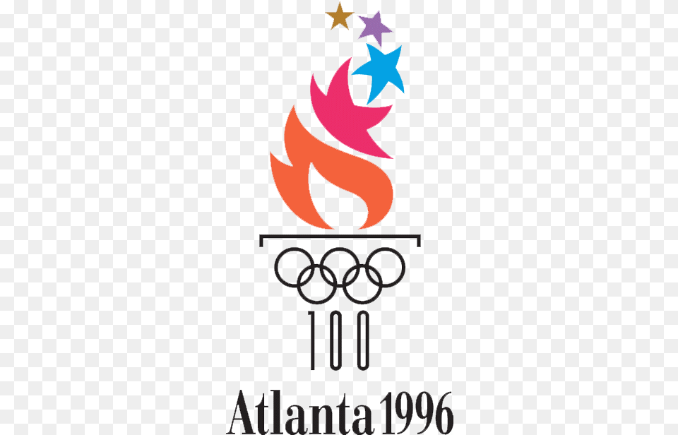 Olympic Logos And Symbols From 1924 To 2022 Colorlib Olympic Games Of 1996, Logo, Symbol, Person Free Png Download