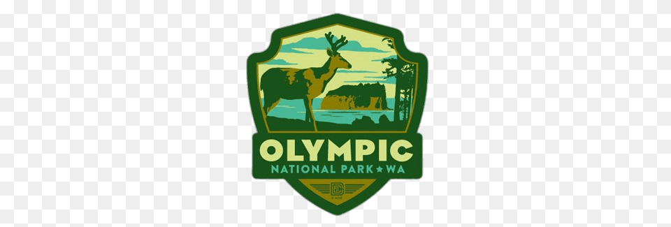 Olympic National Park Emblem, Animal, Deer, Mammal, Wildlife Free Transparent Png