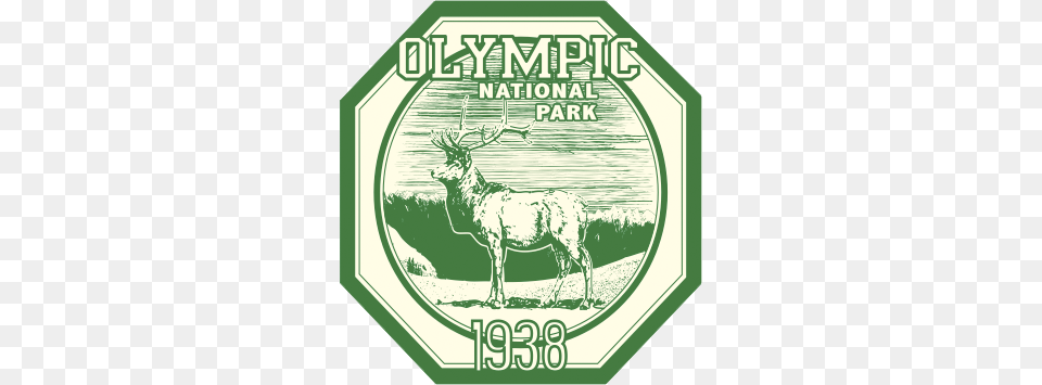 Olympic National Park Vintage, Animal, Deer, Mammal, Wildlife Free Png Download