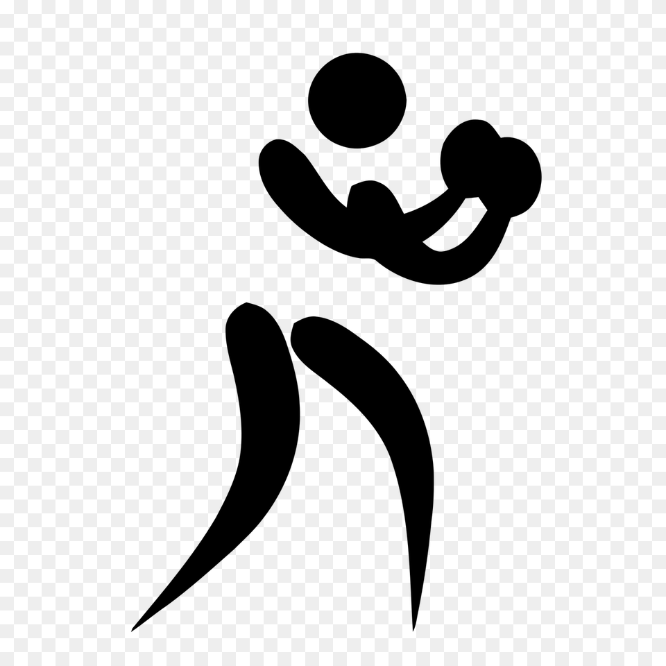 Olympic Pictogram Boxing, Stencil Free Png
