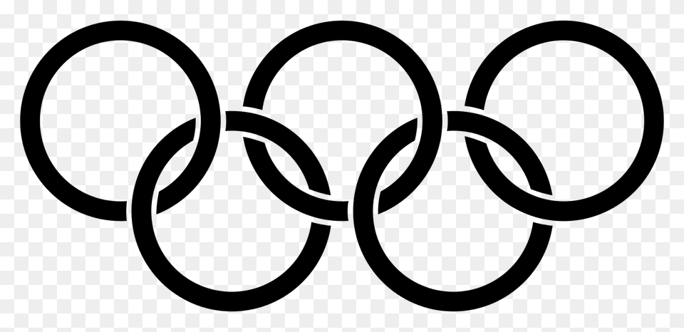 Olympic Rings Black, Gray Png Image