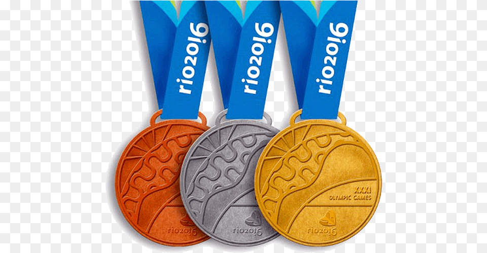 Olympic Rio Medal, Gold, Gold Medal, Trophy Png