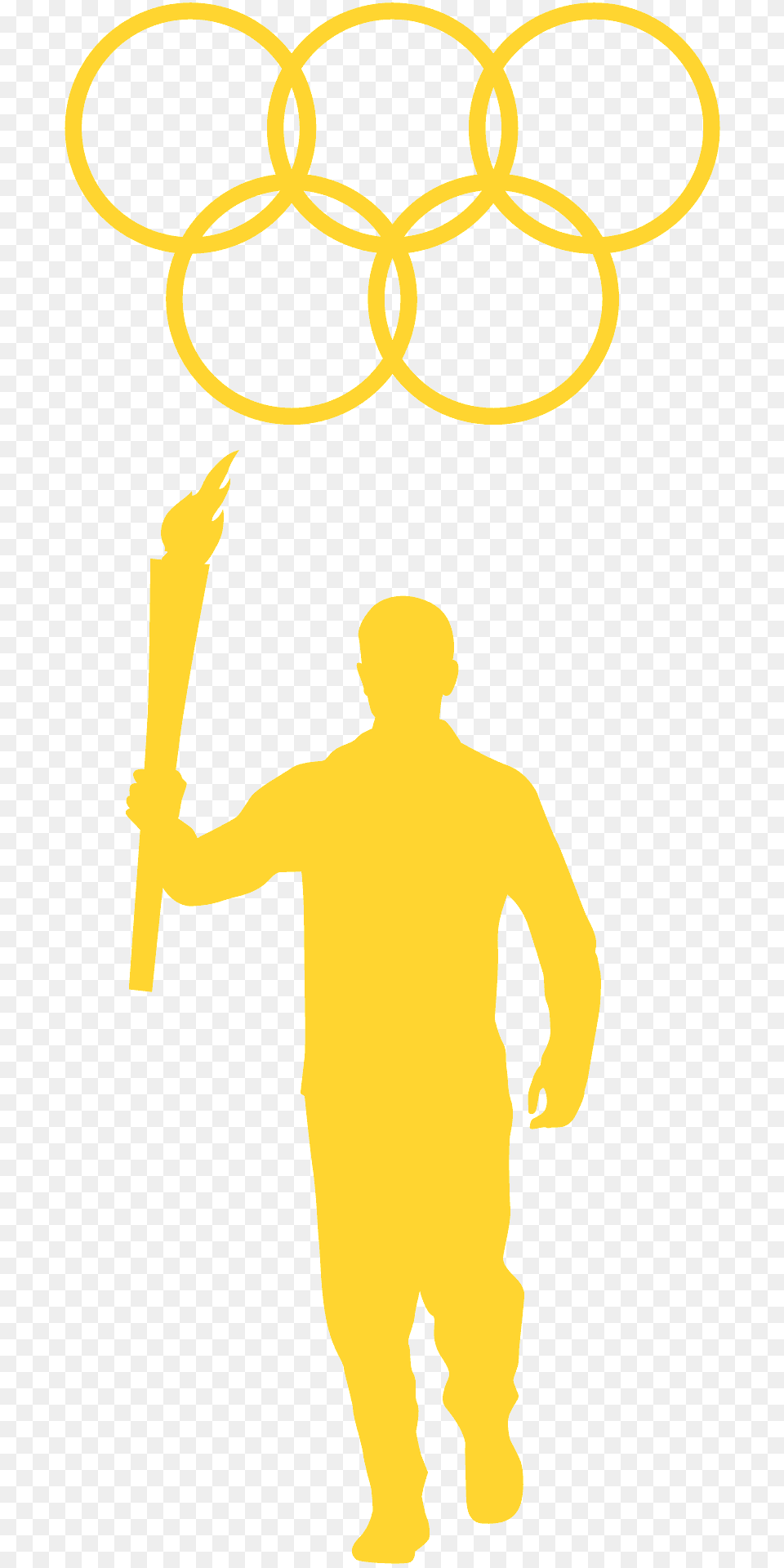 Olympic Silhouette, Light, Adult, Male, Man Png