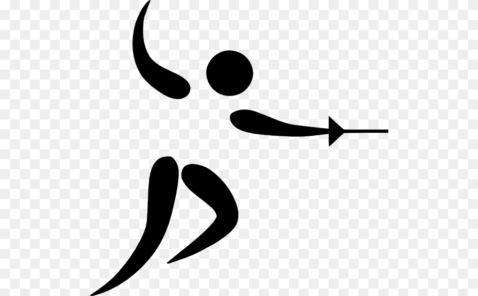 Olympic Sports Fencing Pictogram Clip Art Vector, Stencil, Animal, Fish, Sea Life Png