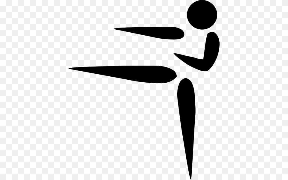 Olympic Sports Karate Pictogram Clip Art, Stencil, Cutlery, Smoke Pipe Png