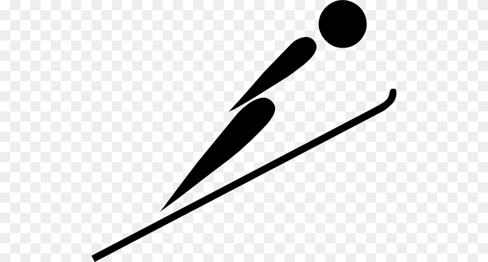 Olympic Sports Ski Jumping Pictogram Clip Art For Web, Bow, Weapon, Stencil Free Transparent Png