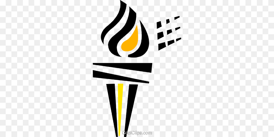 Olympic Torch Royalty Vector Clip Art Illustration, Light, Cream, Dessert, Food Free Transparent Png