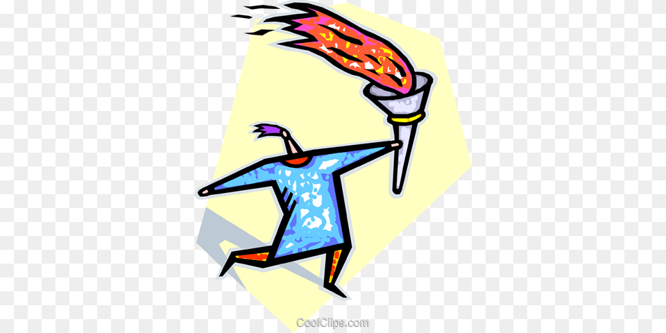 Olympic Torch Royalty Vector Clip Art Illustration, Light Free Png