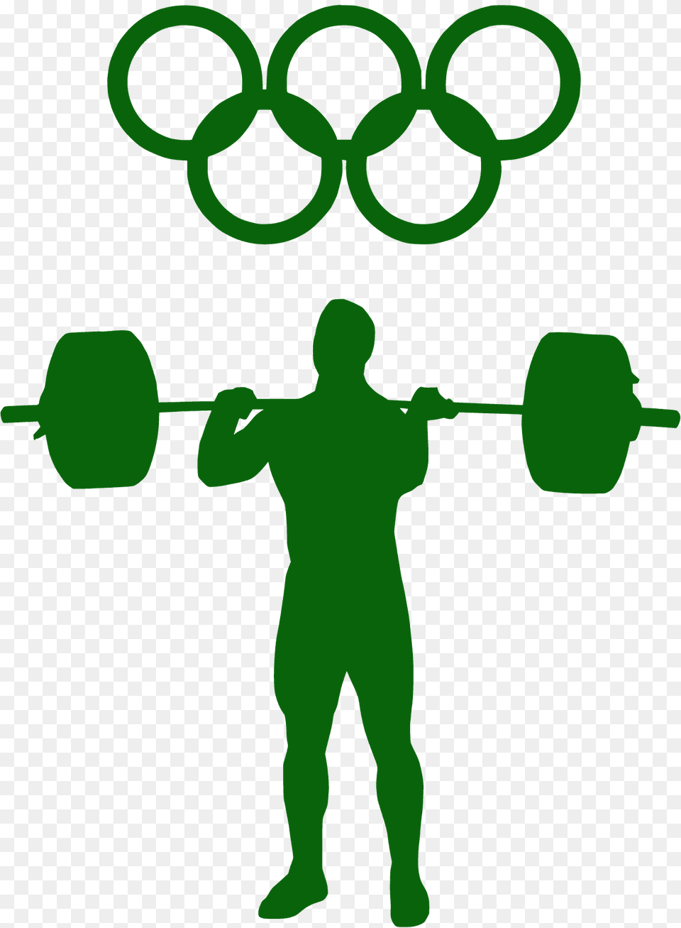 Olympic Weightlifter Silhouette, Person, Working Out, Fitness, Sport Free Transparent Png