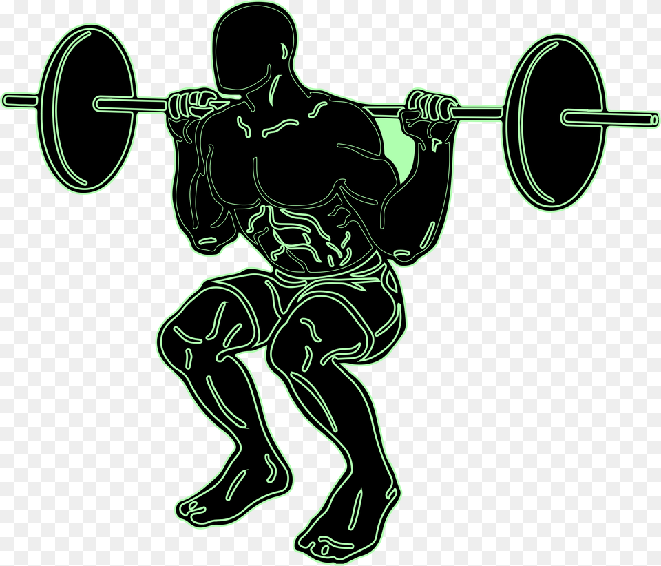 Olympic Weightlifting Squat Weight Training Clip Art Squat, Adult, Male, Man, Person Png Image