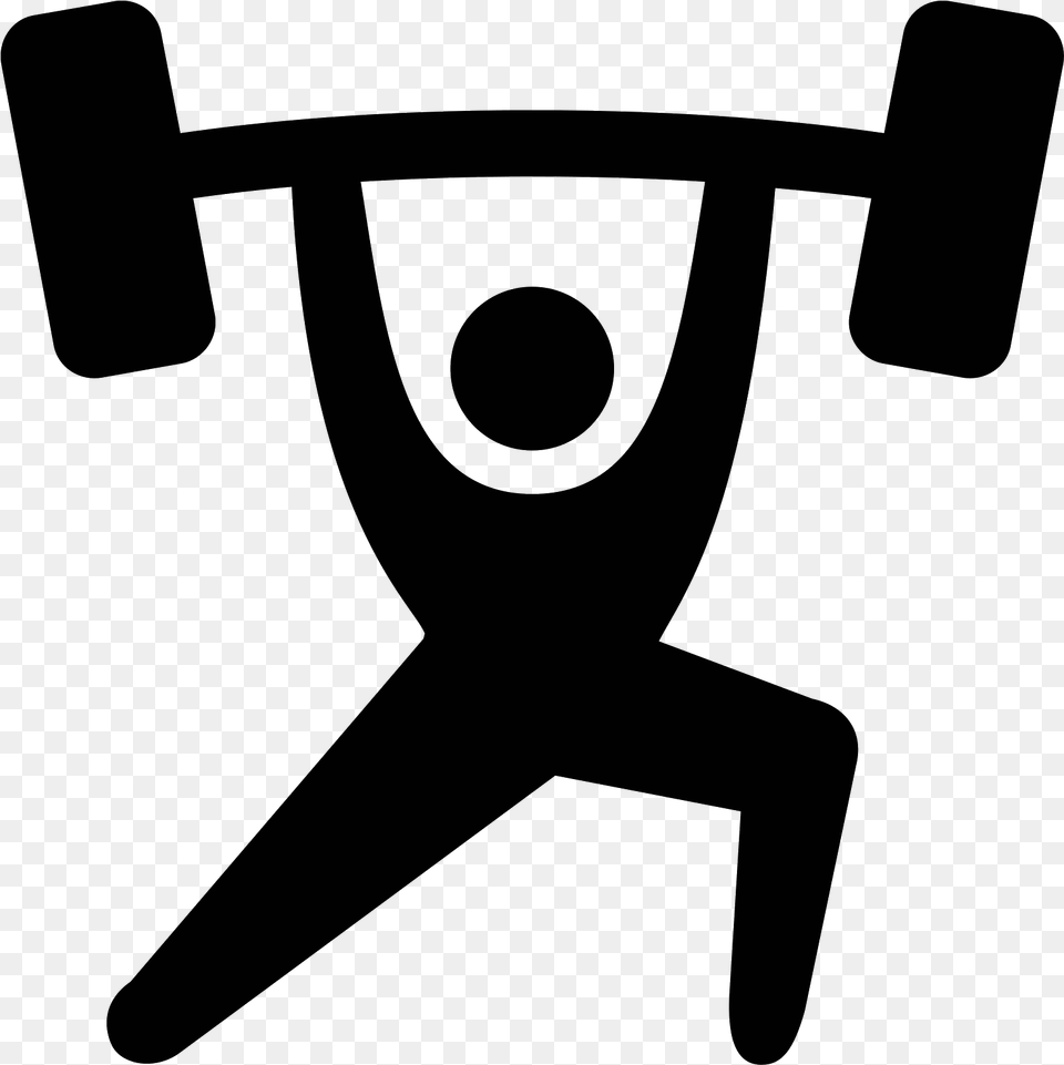 Olympic Weightlifting Weight Training Computer Icons Weightlifting Icon, Gray Free Png Download