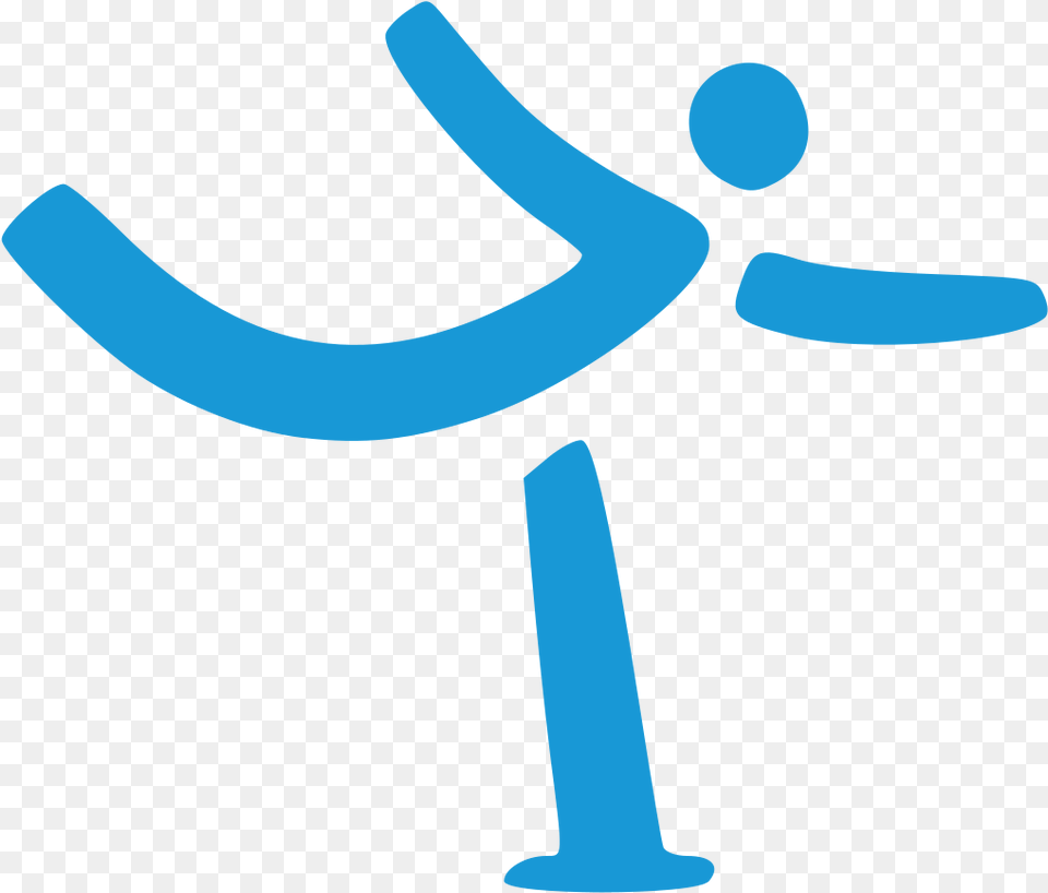 Olympics Skating Logo Looks Like Someone Skydiving Figure Skating Logo Olympics, Machine, Motor, Engine Free Png